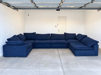 Cloud Couch Sectional Sofa Modular Blue Navy Bobs Furniture