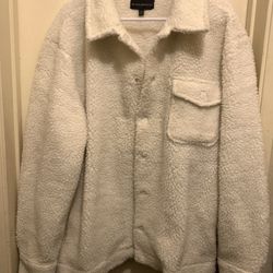 NWT Faux Shearling Shirt Jacket