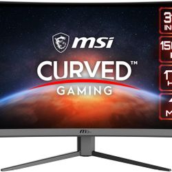 MSI Optix G32CQ4 E2 QHD 1500R Curvature 16:9 Aspect Ratio Non-Glare Super Narrow Bezel 1ms 2560 x 1440 170Hz Refresh Rate Tilt Adjustment AMD FreeSync