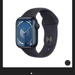 Apple Watch Series 9 GPS 45mm Midnight Aluminum Case with Midnight Sport Band -M/L