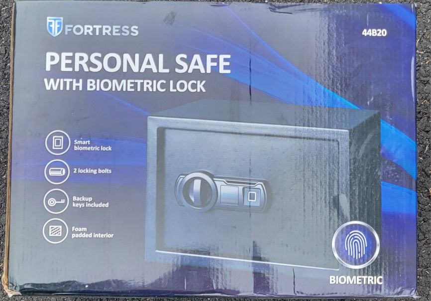 Fortress Personal Safe With Biometric Lock
