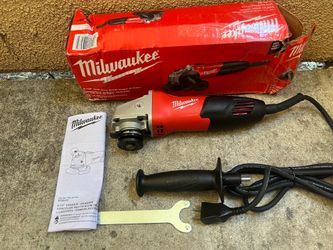 Milwaukee 7 Amp Corded 4-1/2 in. Small Angle Grinder with Sliding Lock-On Switch