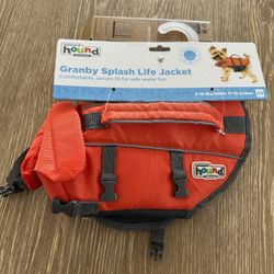Outward Hound Granby Splash Orange Dog Life Jacket, XS