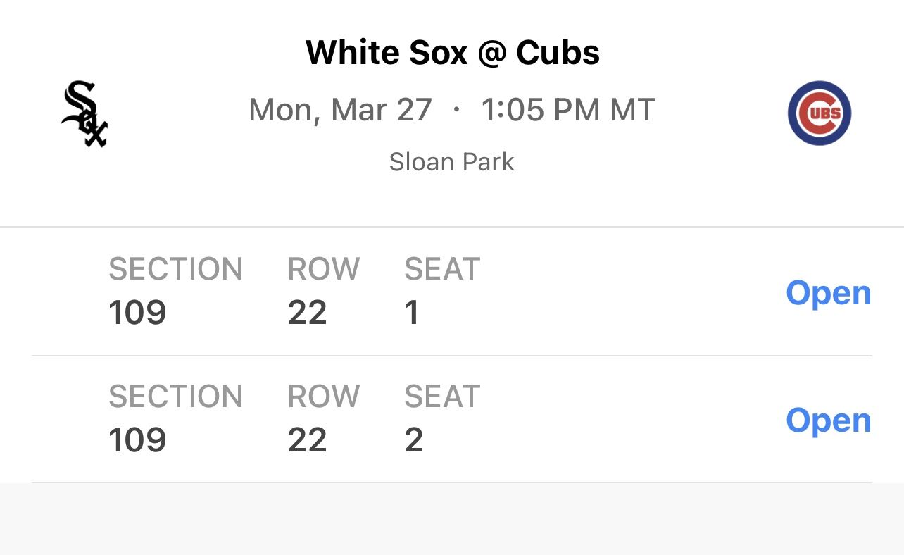 Cubs vs Sox Spring training