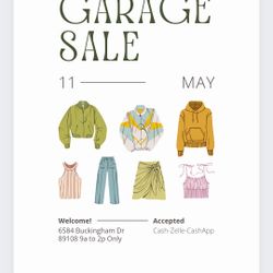 Huge SALE May 11TH 9A TO 2P ONLY