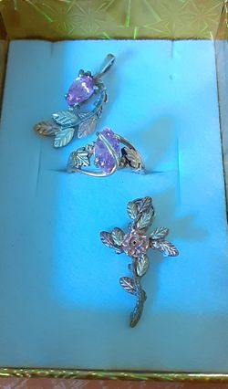 Blackhills Gold Pink Topaz Set