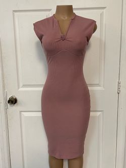 Shein pink womens dress