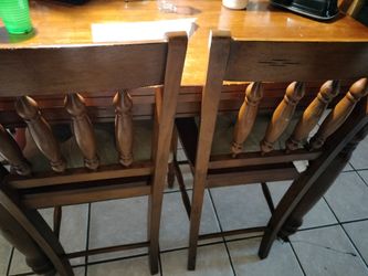 Solid wood dining table