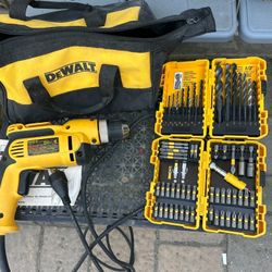 DeWalt Electric Drill and Bits Prices Listed in the description 