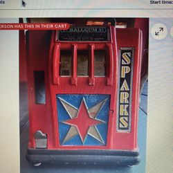 1930’s SPARKS 1cent 3 Reel GUMBALL Machine