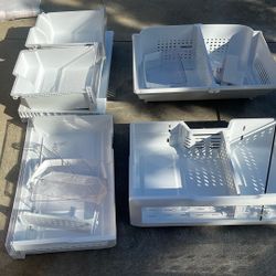 GE Refrigerator And Freezer  Insert Drawers 