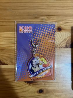 ONE PIECE x ROUND1 exclusive Nami And Nico Robin Acrylic Bag Charm Keychain Brand New Sealed $10 Meet Up In Irving @dfwgoods