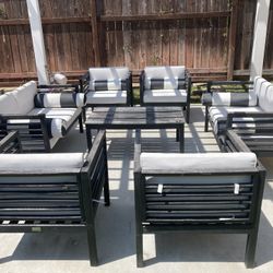 8 Pc Outdoor Patio Conversation Set