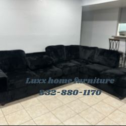 Brand New Sectional Sofa Black Financing Available 