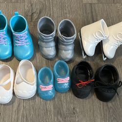 Bundle of Miscellaneous Baby Doll Shoes