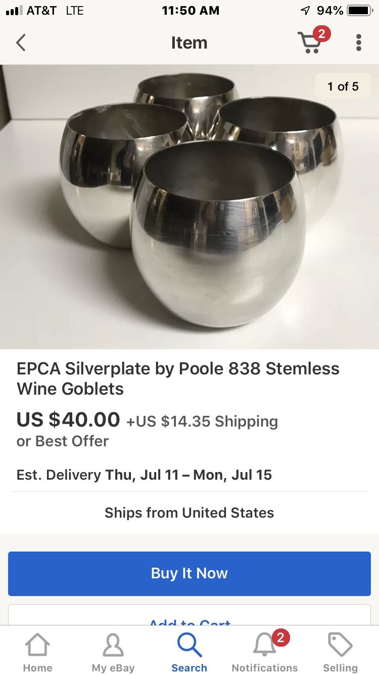 Silver plate by Poole 83&