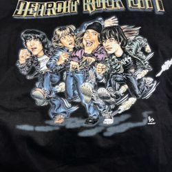 Vintage Detroit Rock City Shirt Kiss Mens XL Black The Rules Goodbye 90s. $100