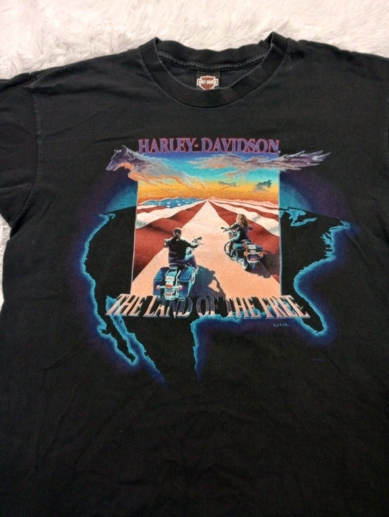 Miller × Harley-Davidson 95年シングルステッチT XL Vintage Single Stitch 1995 Harley Davidson T Shirt Size Size Large