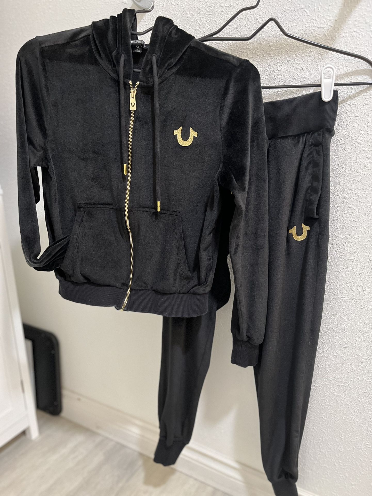 True Religion Velour Zip Hoodie & Matching Joggers And Additional Zip Hoodie!