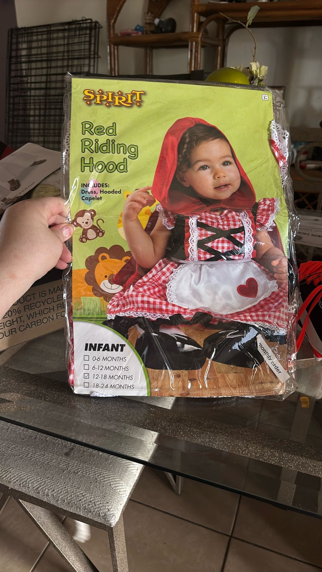Costume ! LITTLE RED RIDING HOOD INFANT
