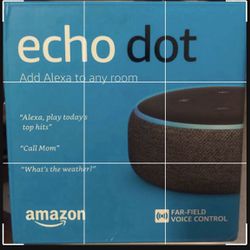 Brand New in sealed box Amazon Echo Dot 3rd Generation.  All colors Only a few left
