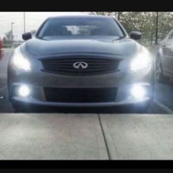 Headlight Or Fog Bright Bulb Upgrade LED Bright White 6000k With Warranty H11b H7,H1 Luces  G35,g37