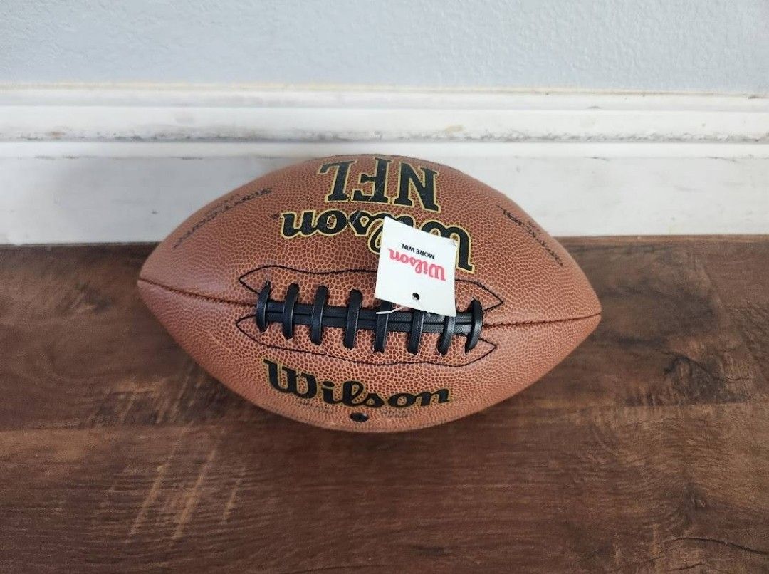 New Wilson NFL Official Size Leather Football