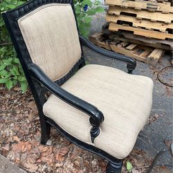 Ashley’s Furniture Black and Cream Style Chair