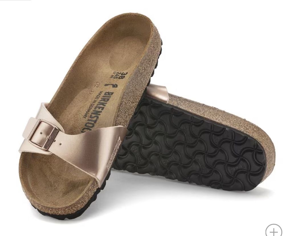 Birkenstock bronze Slide Sandals Brand new without tag never worn