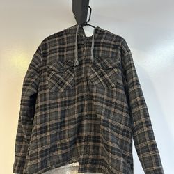 Men’s Large Sherpa Plad Jacket