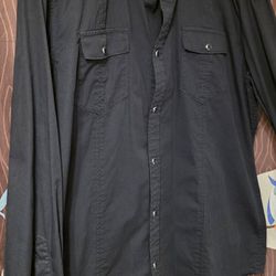 American Rag Men’s Black Pearl Snap Shirt