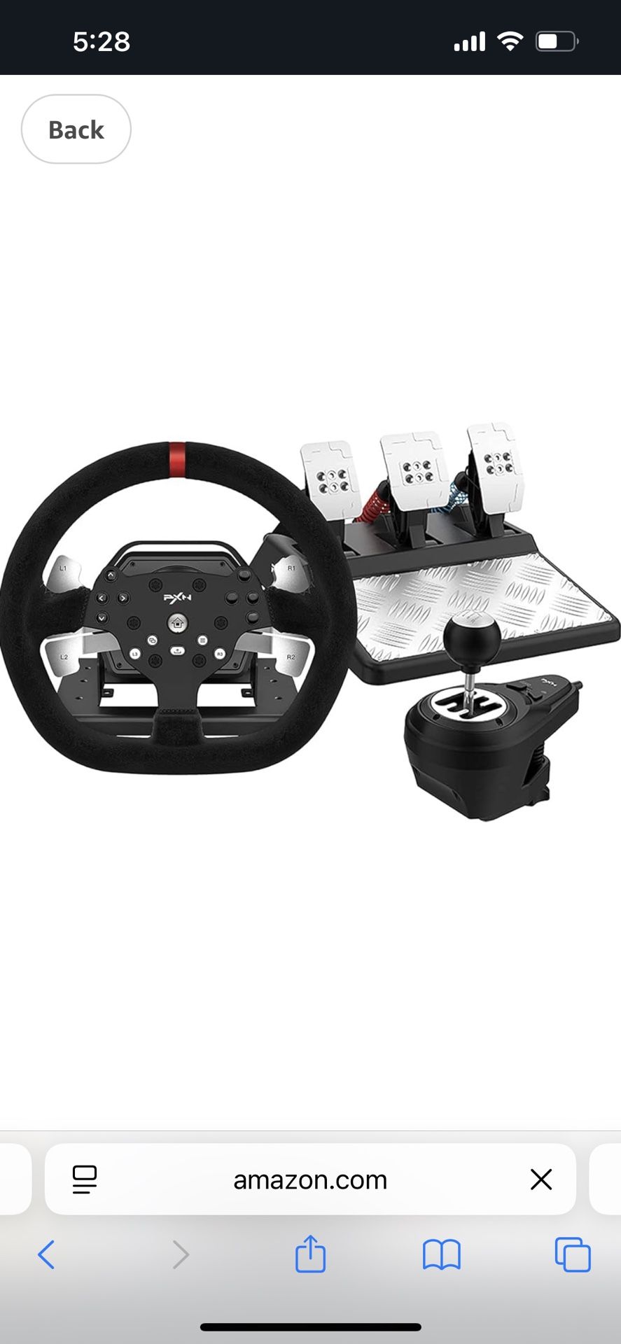 PXN V10 Force Feedback Racing Wheel