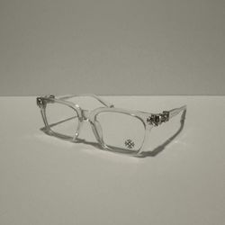 Chrome Hearts Glasses Clear/Silver Frame