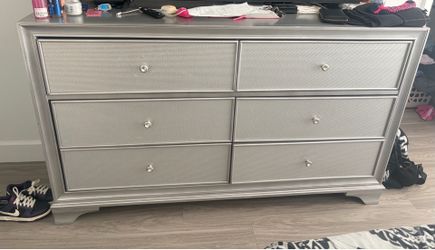 King size bed frame and dresser