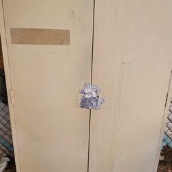 Storage Locker & Black Shelf Good Condition 
