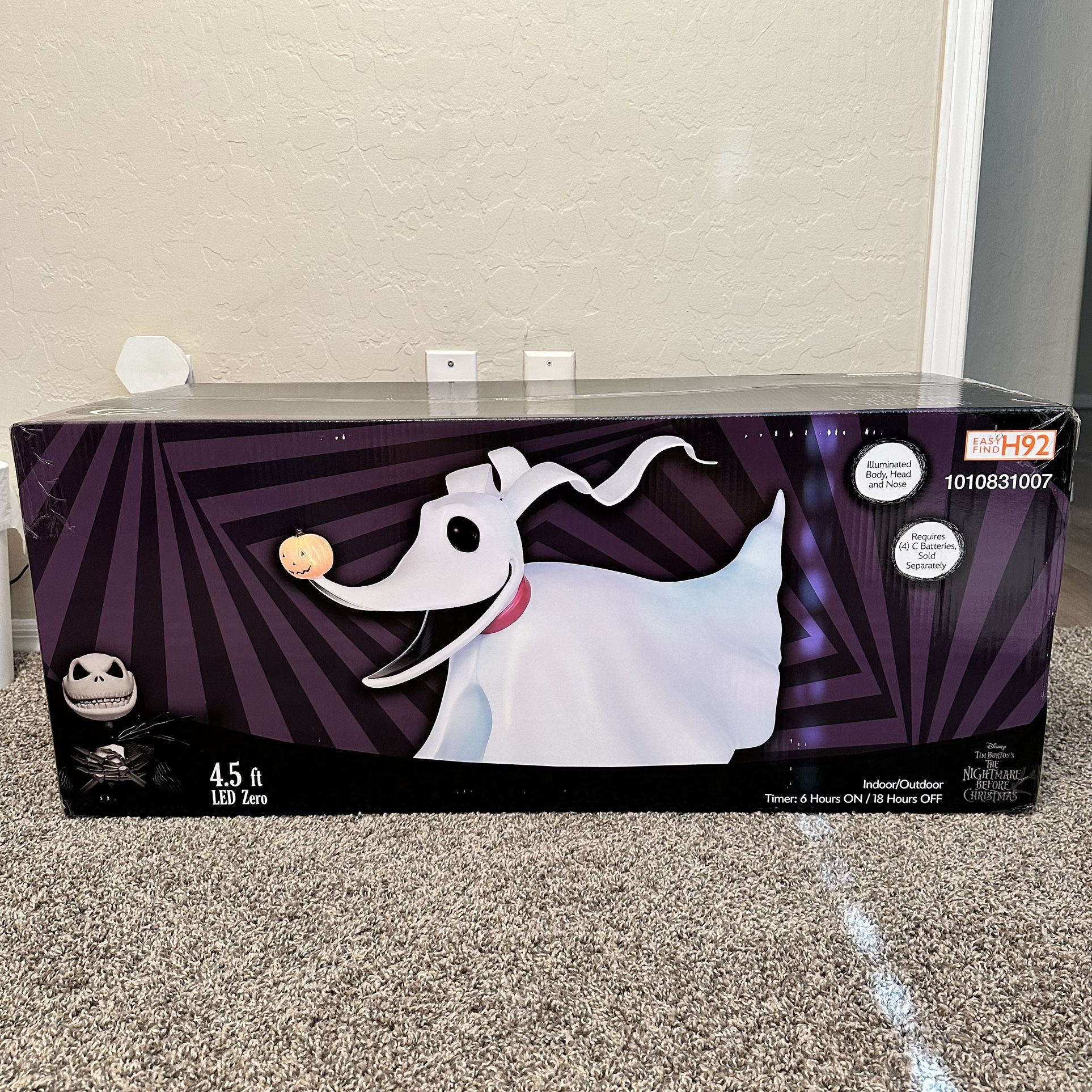 4.5 ft. LED Zero Halloween Nightmare Before Christmas for