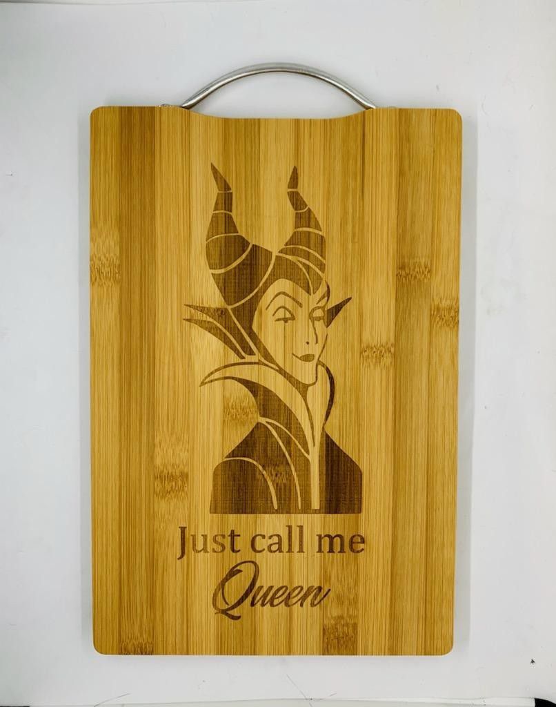 Call Me Queen Laser Engraved Bamboo High Quality Cutting Board