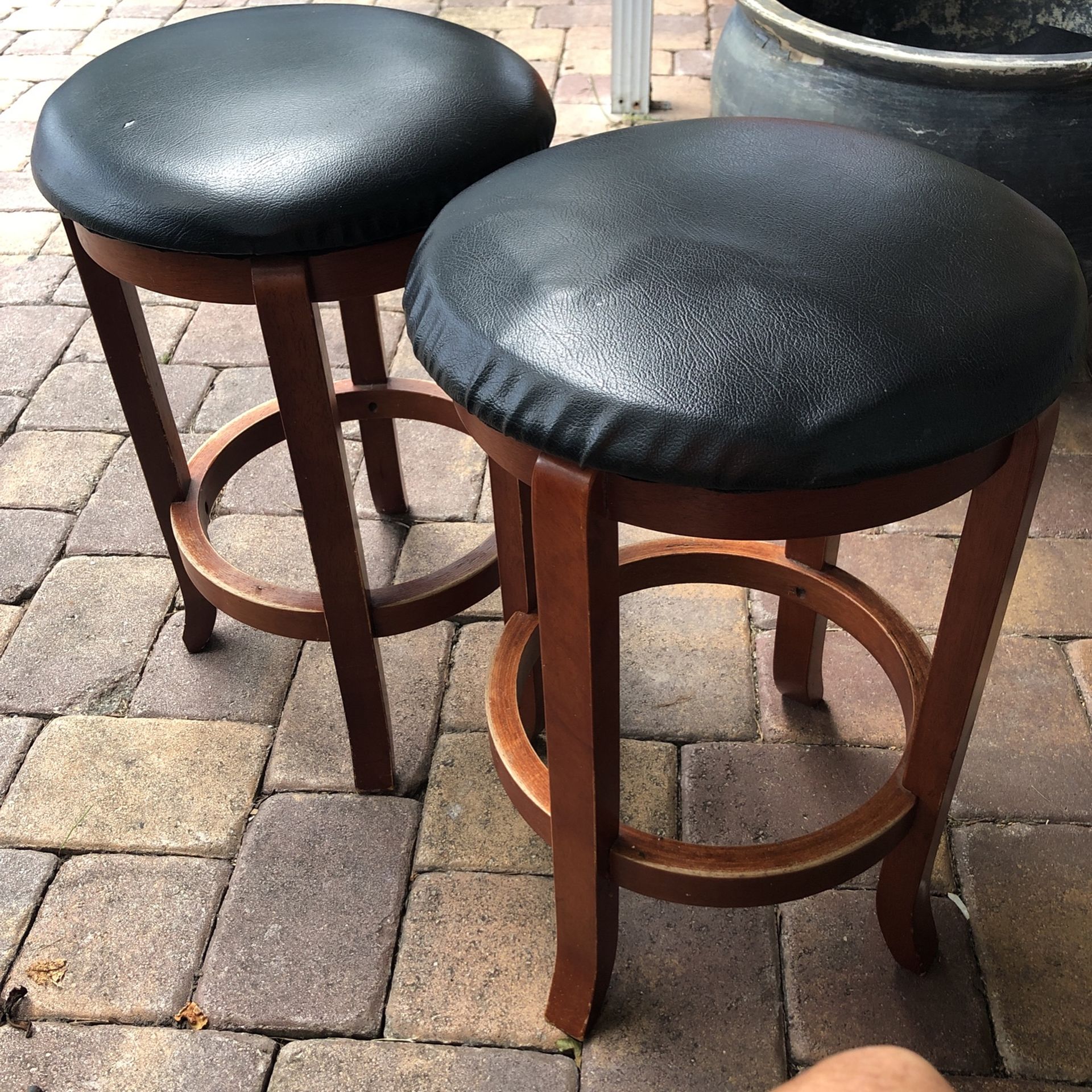 Wooden Bar Stools.