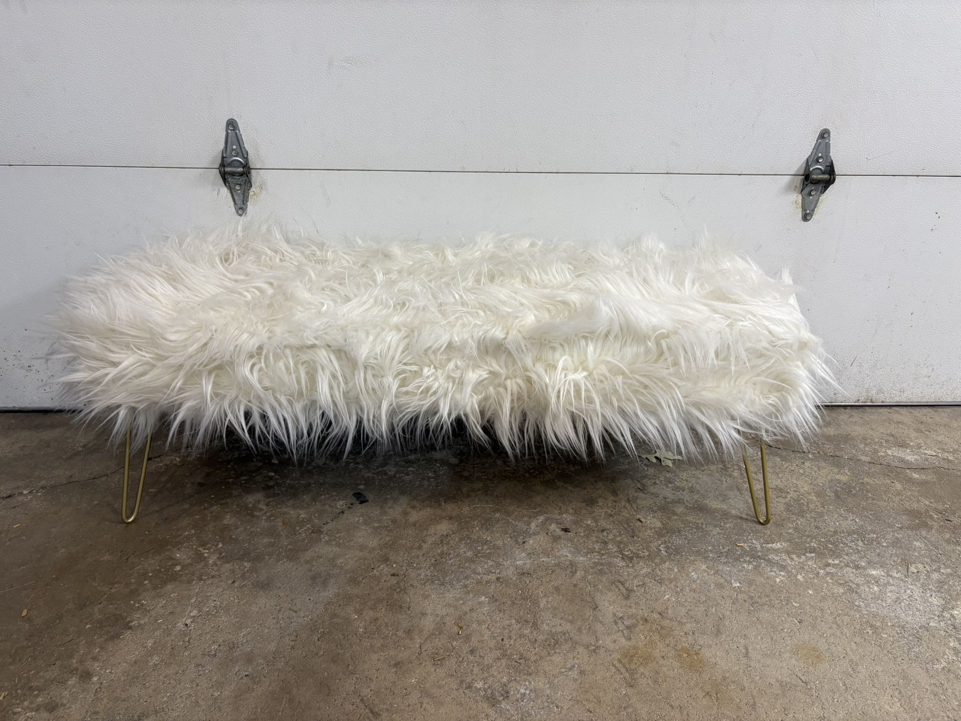 Ornavo Home Faux Fur Bench