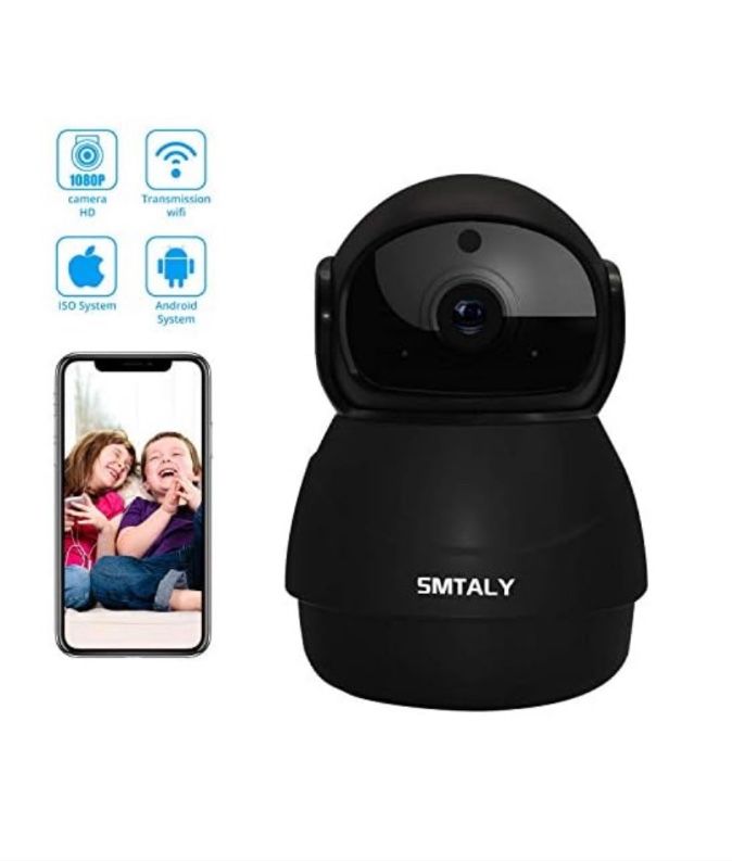 SMTALY C3 Security Camera 1080 WiFi Motion Detection Bidi Audio W/Email Alarm