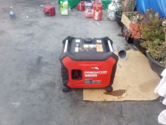 Generador 3500 Predator  rojo con blanco