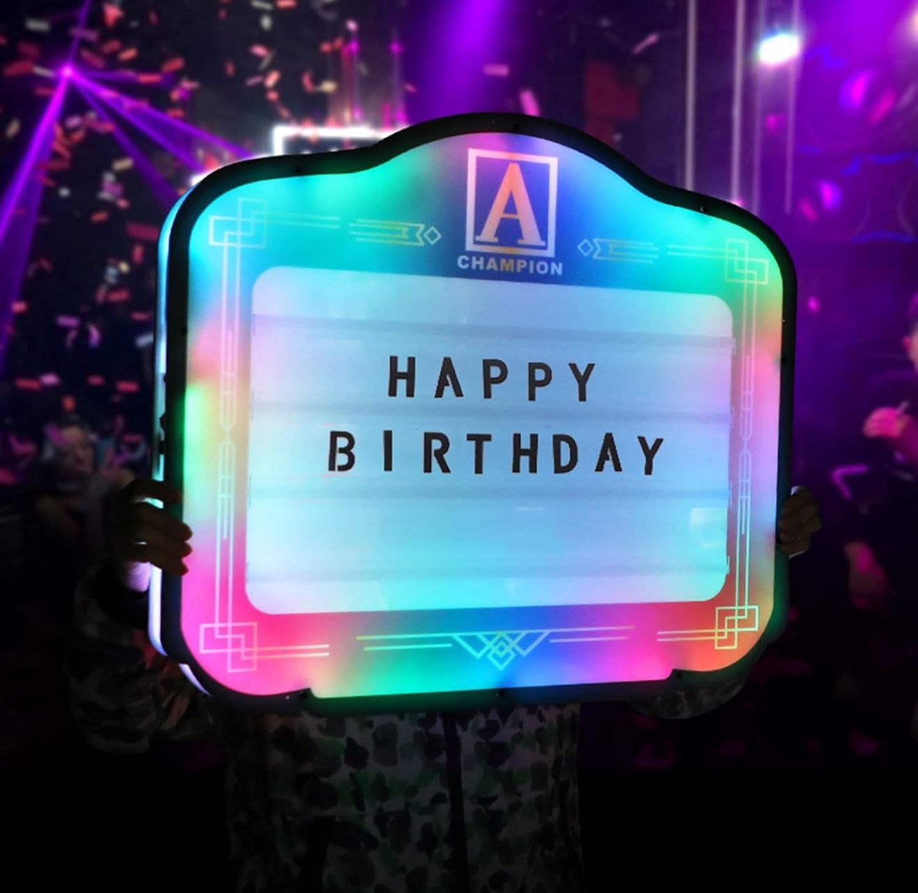 Premium Bottle Presenter for Night Clubs, VIP Bottle Service Signs, Eye-Catching Bottle Service Lights, Stylish Club Signs, Numbers for Home Decor, Bi