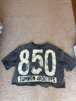 Sumwon Archives 850 Graphic Crop Tee