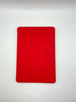 Red iPad Cover w/Foldable Back New 9-3/4” x 7” Never Used, Still Has Padding