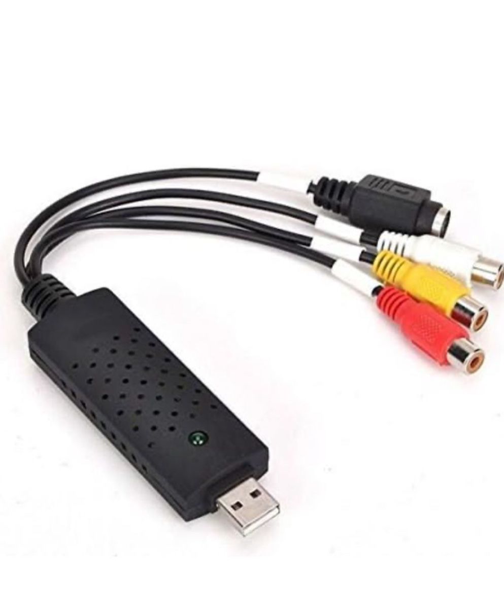 VHS to Digital Converter USB 2.0 Video Audio Capture Card Box VCR DVD TV To Digital Adapter