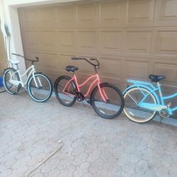 cruiser  bikes  each  $65