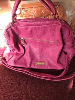Steve Madden Raspberry Leather Purse