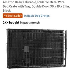 2 DOG CRATES $50 FOR BOTH