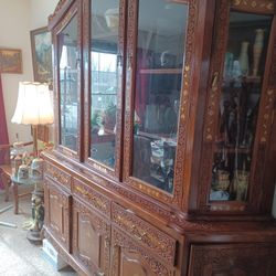 Rare carved dining room set