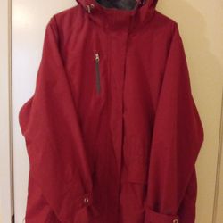 Reversible Jacket By FREE COUNTRY Usable As A Raincoat In Women's Size 2X